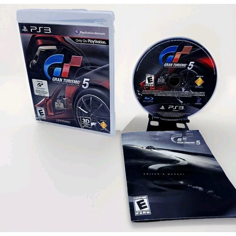 Gran Turismo 5 Sony PlayStation 3 PS3 Game Disc Manual CIB Complete Clean